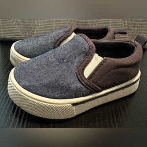 Osh Kosh Bgosh Baby/Toddler Navy Slip On Sneakers Size 5